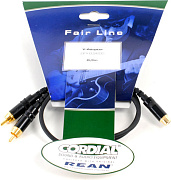 Cordial CFY 0,3 ECC кабель Y-адаптер RCA female/2xRCA male, 0,3 м, черный